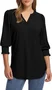 Regular Fit V Neck Geometric Casual T-Shirt