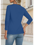 Women's Elegant Simple Commuter Round Neck Long Sleeve Daily T-Shirt Top