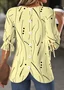 Abstract Polka Dots Regular Fit Casual Crew Neck Casual Shirt