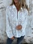 Women's Sweet Temperament Embroidered Hollow Cotton And Linen Holiday Shirt Casual Top