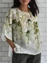 3D Printing Ethnic Crew Neck T-Shirt