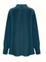 Semi Formal Cowl Neck Loose Plain Shirt