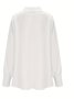 Semi Formal Cowl Neck Loose Plain Shirt