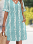 Cotton Casual Dress With No