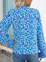 V Neck Casual Regular Fit T-Shirt