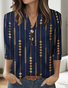 V Neck Regular Fit Casual T-Shirt