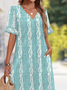 Cotton Casual Dress With No