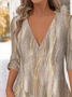 Women's Elegant V-Neck Pointed Hem Top