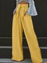 Urban Plain Wide Leg Pants