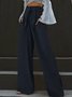 Urban Plain Wide Leg Pants