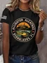 Women's Retro Alligator Alcatraz Funny Florida Everglades Dark Humor Tee