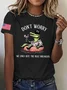 Women's Alligator Alcatraz Florida Everglades Dark Humor Printed T-shirt