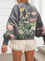Cotton Regular Fit Boho Sweatshirt