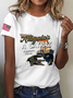 Women's Alligator Alcatraz Sarcasm Funny Print T-shirt