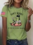 Women's Alligator Alcatraz Florida Everglades Dark Humor Printed T-shirt
