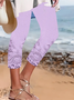 Women's Floral Print Casual Leggings