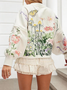 Cotton Regular Fit Boho Sweatshirt