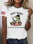 Women's Alligator Alcatraz Florida Everglades Dark Humor Printed T-shirt