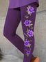 Printing Casual Jersey Tight Leggings