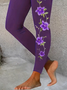 Printing Casual Jersey Tight Leggings