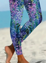 Women's Floral Print Casual Leggings