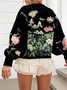 Cotton Regular Fit Boho Sweatshirt