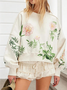 Cotton Regular Fit Boho Sweatshirt