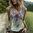 Crew Neck Casual Tank Top