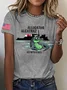 Women's Alligator Alcatraz Florida Everglades Dark Humor Printed T-shirt