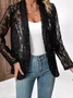 Fashionable Summer Small Suit All-match Solid Color Lace Hollow Cardigan Sun Protection Jacket