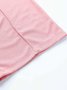 Women's  Elastic Waist H-Line Wide Leg Pants Daily Going Out Pants Lake Blue Casual Split Joint Plain Spring/Fall Pants