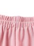 Women's  Elastic Waist H-Line Wide Leg Pants Daily Going Out Pants Lake Blue Casual Split Joint Plain Spring/Fall Pants