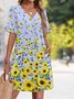 Plain Casual Dress With No