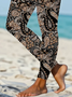 Casual Jersey Printing Paisley Leggings