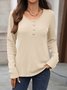 V Neck Casual T-Shirt