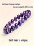 Original Natural Ulagai Deep Amethyst Single Loop Bracelet Amethyst Accessories Bracelet