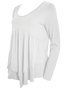 Elegant Commuting Slim Fit Three-Button Casual Solid Color Long-Sleeved Dress Top