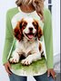 Regular Fit Animal Crew Neck Casual T-Shirt