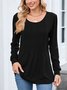 Cotton Regular Fit Crew Neck Casual T-Shirt