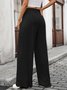 Regular Fit Cotton Casual Plain Pants