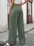Regular Fit Cotton Casual Plain Pants