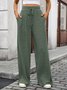 Regular Fit Cotton Casual Plain Pants