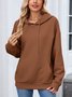 Casual Plain Hoodie