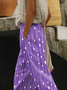 Women's  H-Line Baggy Pants Daily Going Out Pants Purple Casual Printing Striped Spring/Fall Pants
