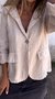 Elegant Regular Fit Cotton Stand Collar Blazer