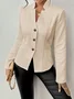 Geometric Dressy Buckle Regular Fit Blazer