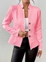 Geometric Dressy Buckle Regular Fit Blazer