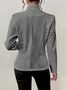 Geometric Dressy Buckle Regular Fit Blazer