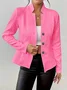 Geometric Dressy Buckle Regular Fit Blazer