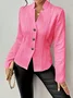 Geometric Dressy Buckle Regular Fit Blazer
